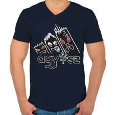 PRINTFASHION agy..érgörcs adidas 1 - Férfi V-nyakú póló - Sötétkék férfi póló