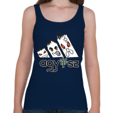 PRINTFASHION agy..érgörcs adidas 2 - Női atléta - Sötétkék női trikó