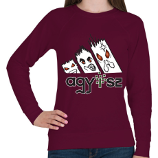 PRINTFASHION agy..érgörcs adidas 2 - Női pulóver - Bordó