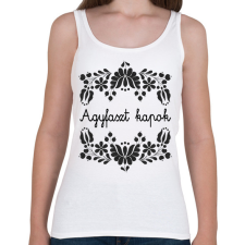 PRINTFASHION Agyfaszt kapok - Női atléta - Fehér női trikó