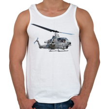 PRINTFASHION AH-1 Cobra - Férfi atléta - Fehér atléta, trikó