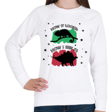 PRINTFASHION Ahogy én látom - Női pulóver - Fehér női pulóver, kardigán