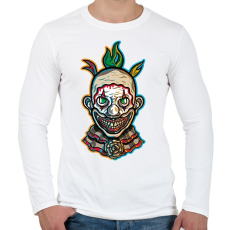 PRINTFASHION AHS - Clown - Férfi hosszú ujjú póló - Fehér