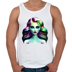 PRINTFASHION AI_Üveg_Android_Lány_1 - Férfi atléta - Fehér