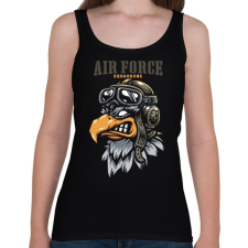 PRINTFASHION Air Force - Női atléta - Fekete női felső
