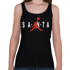 PRINTFASHION Air Santa - Női atléta - Fekete