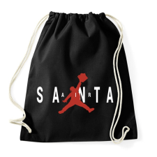 PRINTFASHION Air Santa - Sportzsák, Tornazsák - Fekete tornazsák