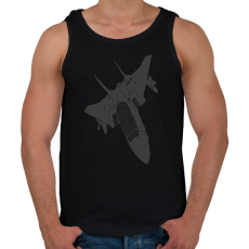 PRINTFASHION Aircraft - Férfi atléta - Fekete