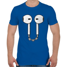 PRINTFASHION AirPods - Férfi póló - Királykék férfi póló
