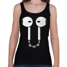 PRINTFASHION AirPods - Női atléta - Fekete női trikó