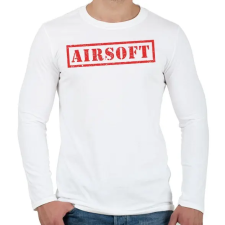 PRINTFASHION Airsoft - Férfi hosszú ujjú póló - Fehér férfi póló