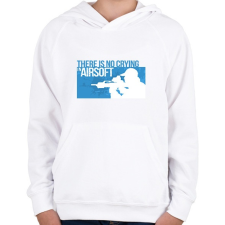 PRINTFASHION Airsoft - Gyerek kapucnis pulóver - Fehér gyerek pulóver, kardigán