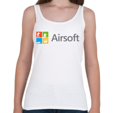 PRINTFASHION Airsoft - Női atléta - Fehér női trikó