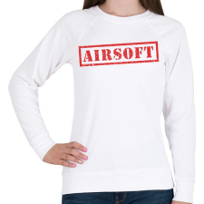 PRINTFASHION Airsoft - Női pulóver - Fehér női pulóver, kardigán