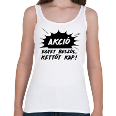 PRINTFASHION Akció - Egyet beszól - Női atléta - Fehér