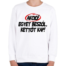 PRINTFASHION Akció! - Gyerek pulóver - Fehér gyerek pulóver, kardigán