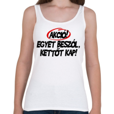 PRINTFASHION Akció! - Női atléta - Fehér női trikó