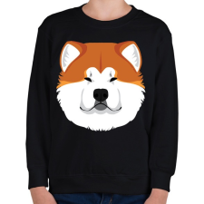 PRINTFASHION Akita Inu - Gyerek pulóver - Fekete gyerek pulóver, kardigán
