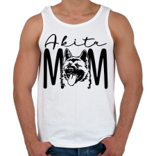 PRINTFASHION Akita Mom - Férfi atléta - Fehér atléta, trikó