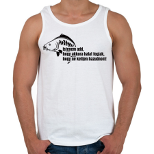 PRINTFASHION Akkora halat fogjak ne kelljen hazudnom - Férfi atléta - Fehér atléta, trikó