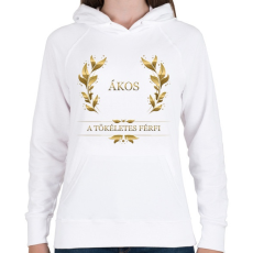 PRINTFASHION Ákos - Női kapucnis pulóver - Fehér