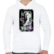 PRINTFASHION AL CAPONE - Férfi kapucnis pulóver - Fehér férfi pulóver, kardigán