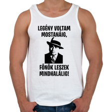 PRINTFASHION Al Capone főnök - Férfi atléta - Fehér atléta, trikó