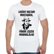 PRINTFASHION Al Capone legénybúcsú - Férfi póló - Fehér férfi póló