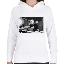 PRINTFASHION Alan Fitzpatrick - Női kapucnis pulóver - Fehér női pulóver, kardigán