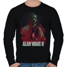 PRINTFASHION Alan Wake 2 - Férfi pulóver - Fekete