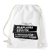 PRINTFASHION Alaplapra szültek - Sportzsák, Tornazsák - Fehér tornazsák