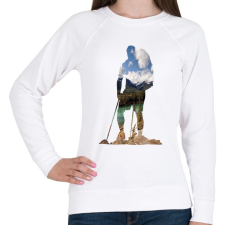 PRINTFASHION Alaszkai Vadonban - Női pulóver - Fehér női pulóver, kardigán