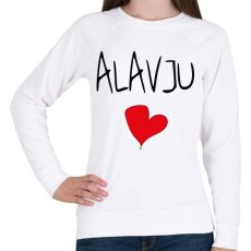 PRINTFASHION ALAVJU - I love you meme - Női pulóver - Fehér