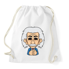 PRINTFASHION Albert Einstein - Sportzsák, Tornazsák - Fehér tornazsák