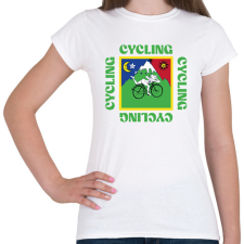 PRINTFASHION Albert Hofmann - Cycling - Női póló - Fehér női póló