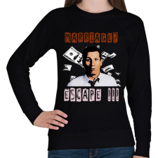 PRINTFASHION albundy - Női pulóver - Fekete női pulóver, kardigán