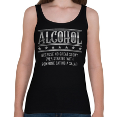 PRINTFASHION Alcohol - Női atléta - Fekete