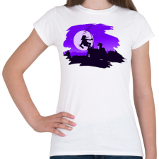 PRINTFASHION Alcoholic Santa - Paining mask - Női póló - Fehér női póló