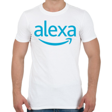 PRINTFASHION Alexa Otthon Alexa - Férfi póló - Fehér férfi póló