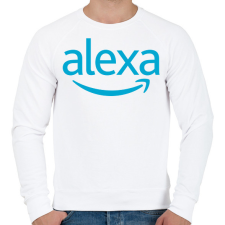 PRINTFASHION Alexa Otthon Alexa - Férfi pulóver - Fehér férfi pulóver, kardigán