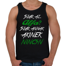 PRINTFASHION Alfa 001 - Férfi atléta - Fekete