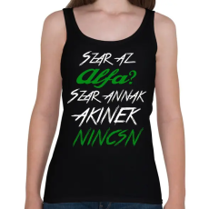 PRINTFASHION Alfa 001 - Női atléta - Fekete