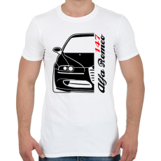 PRINTFASHION Alfa Romeo 147 02 - Férfi póló - Fehér