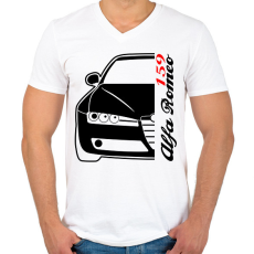 PRINTFASHION Alfa Romeo 159 002 - Férfi V-nyakú póló - Fehér