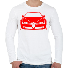 PRINTFASHION Alfa Romeo 159 005 - Férfi hosszú ujjú póló - Fehér
