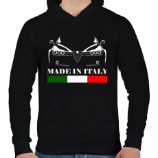 PRINTFASHION alfa romeo 159 - Férfi kapucnis pulóver - Fekete