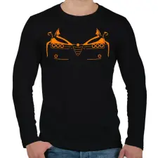 PRINTFASHION Alfa Romeo 159 narancssárga - Férfi hosszú ujjú póló - Fekete férfi póló