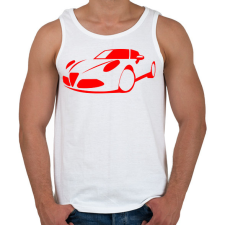 PRINTFASHION Alfa Romeo 8c 02 - Férfi atléta - Fehér atléta, trikó