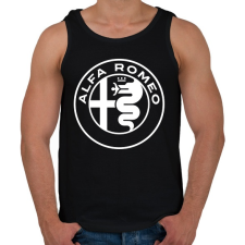 PRINTFASHION Alfa Romeo  - Férfi atléta - Fekete atléta, trikó
