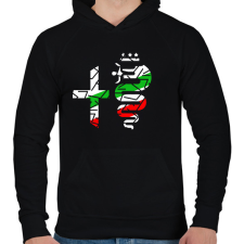 PRINTFASHION Alfa Romeo - Férfi kapucnis pulóver - Fekete férfi pulóver, kardigán